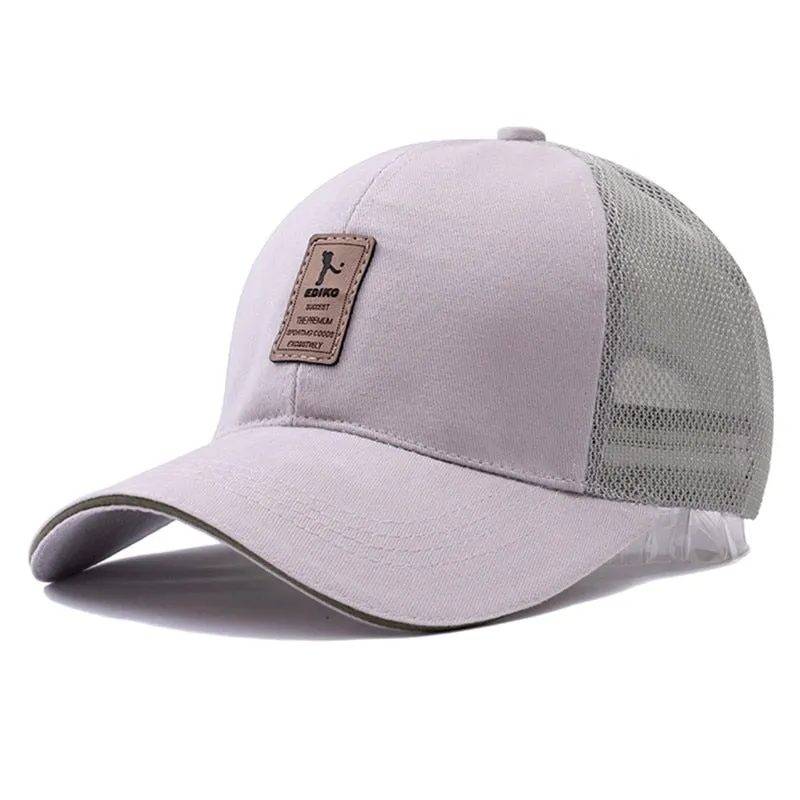 Outdoor Sport Cap Cotton Baseball Cap Men Women Adjustable Hat Cap Casual Leisure Hat Plain Fashion Summer Trucker Hat