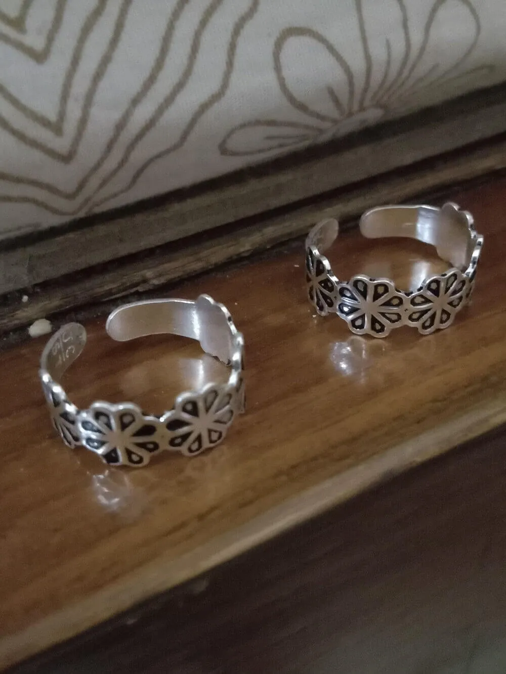 Oxidised Toe Ring Single