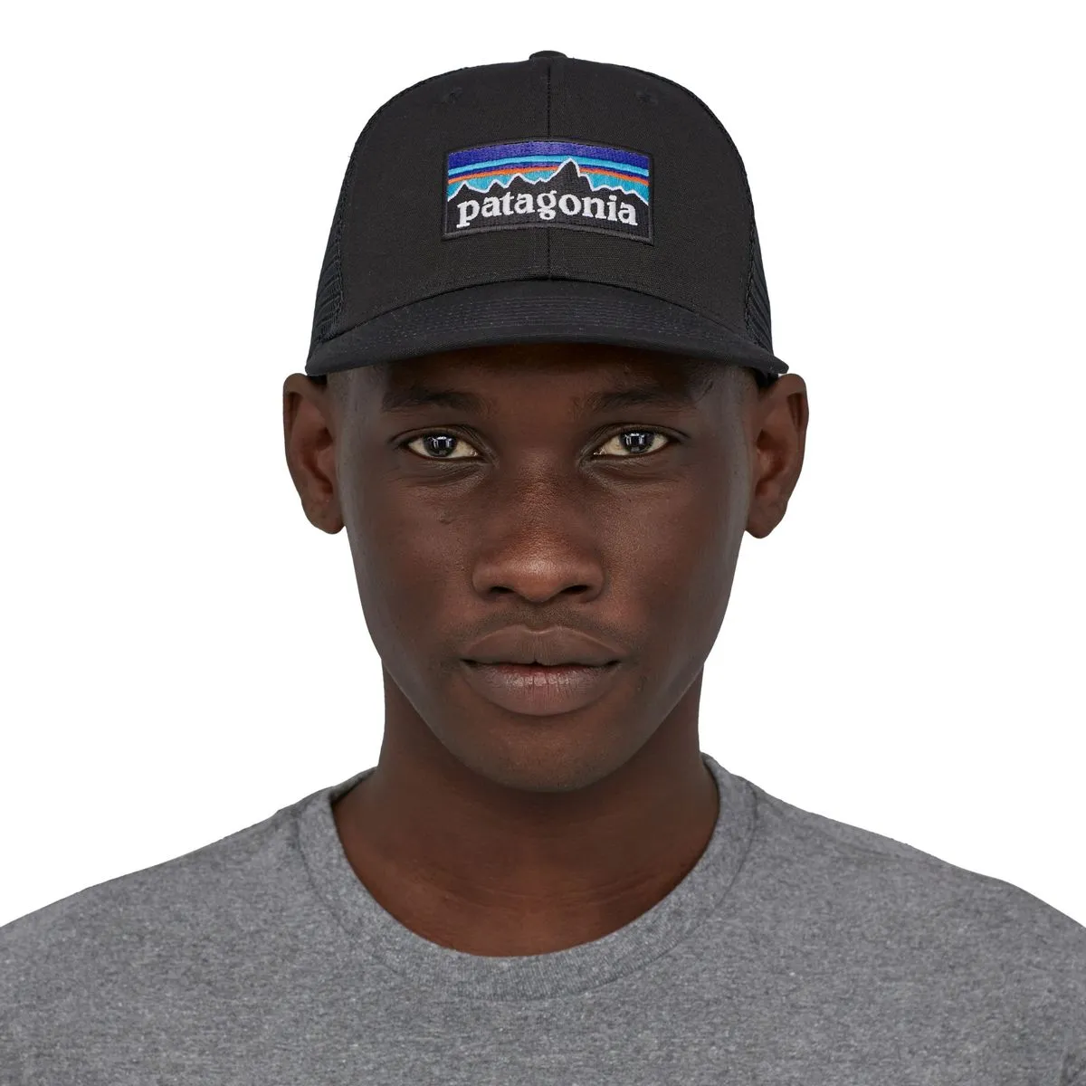 P-6 Logo Trucker Hat - Black