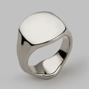 Palladium Signet Ring, Size Q