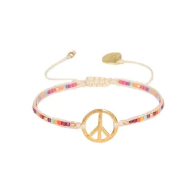 Peace Bracelet Multi Plum