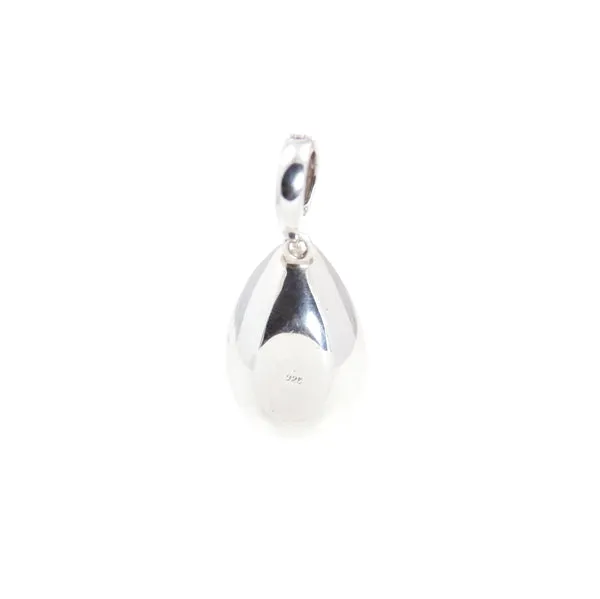 Pendant - Clip On Lemon Quartz Sterling Silver