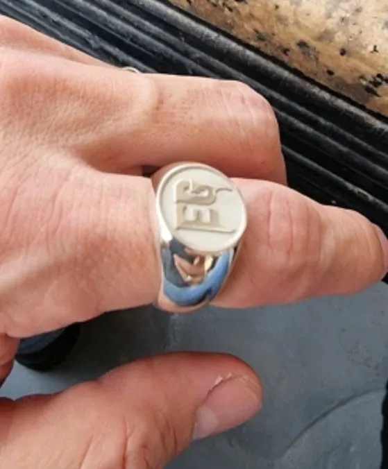 Personalized Engraved Ring - Custom Mens Signet Ring Women Name Ring Engraving From Photo Family Fathers Day Gift Boyfriend Husband Dad