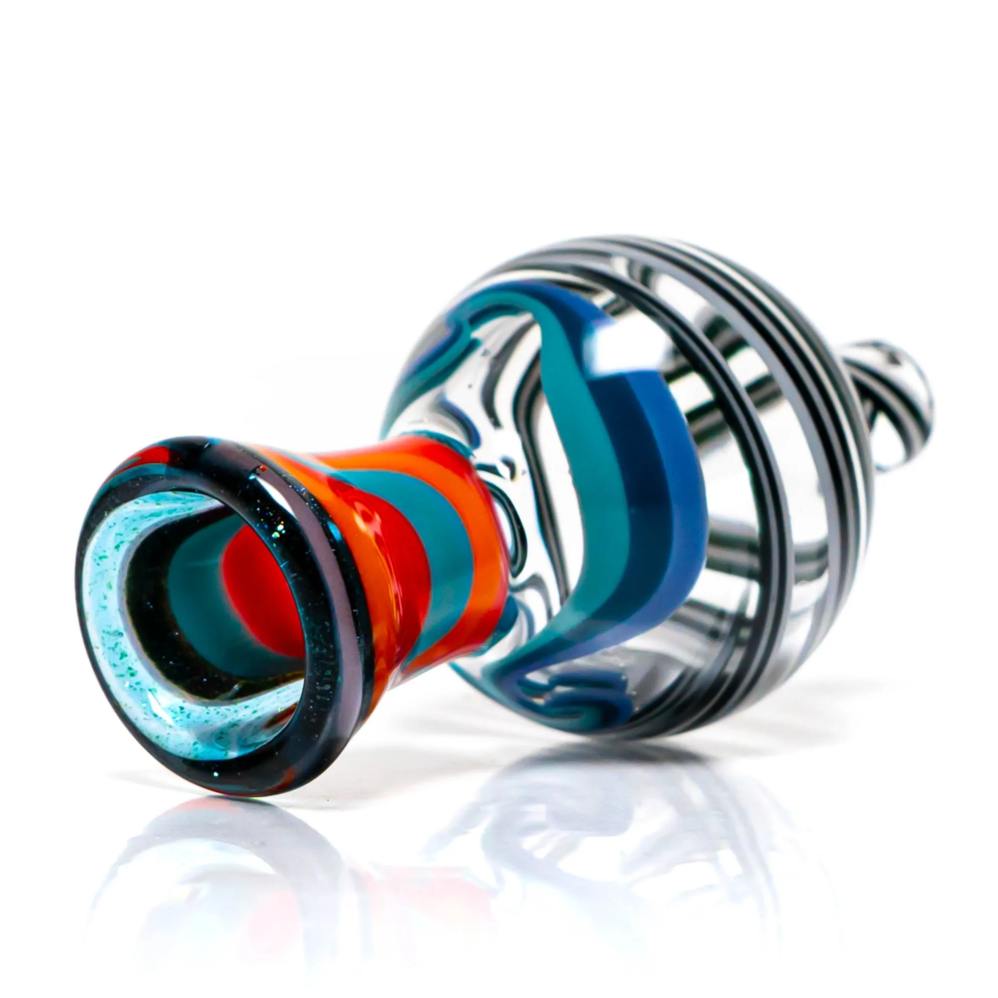 Pho_Sco - Large Linework Bubble Cap - Jailhouse & Rally w/ Blue Stardust