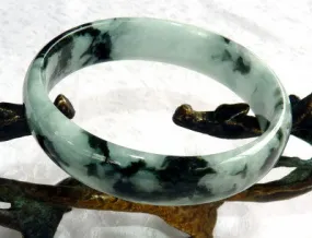 Powerful Woman" Burmese Jadeite Grade A Bangle Bracelet 58.5 mm (BB2985)