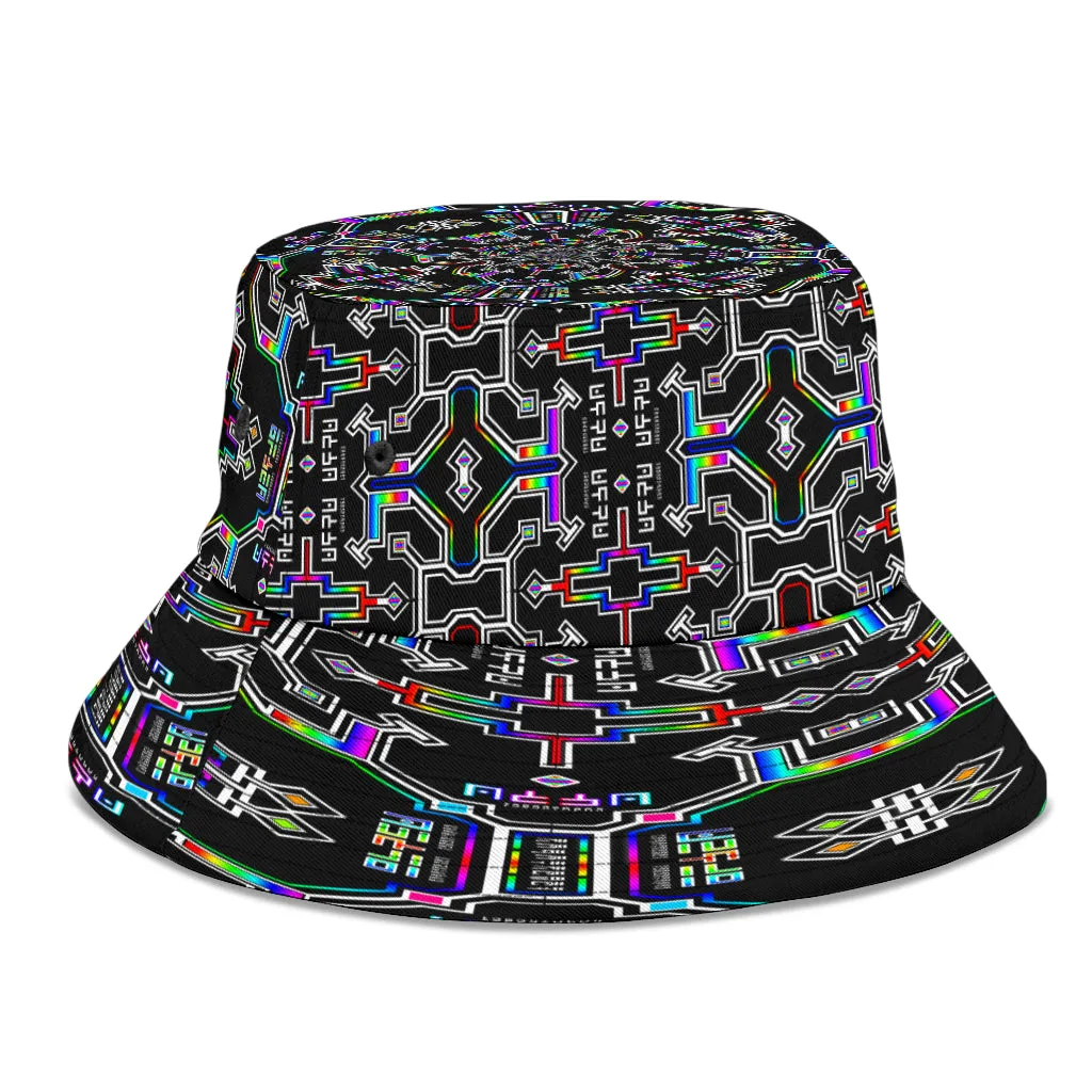 Prismatic Grid Bucket Hat