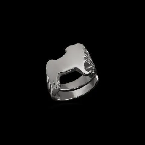 Pug Signet Ring by Jonathan Johnson