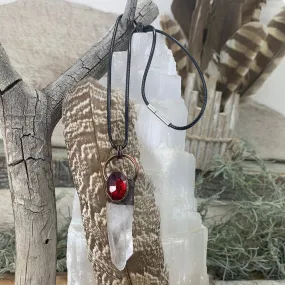 Quartz   Corundum Soldered Pendant