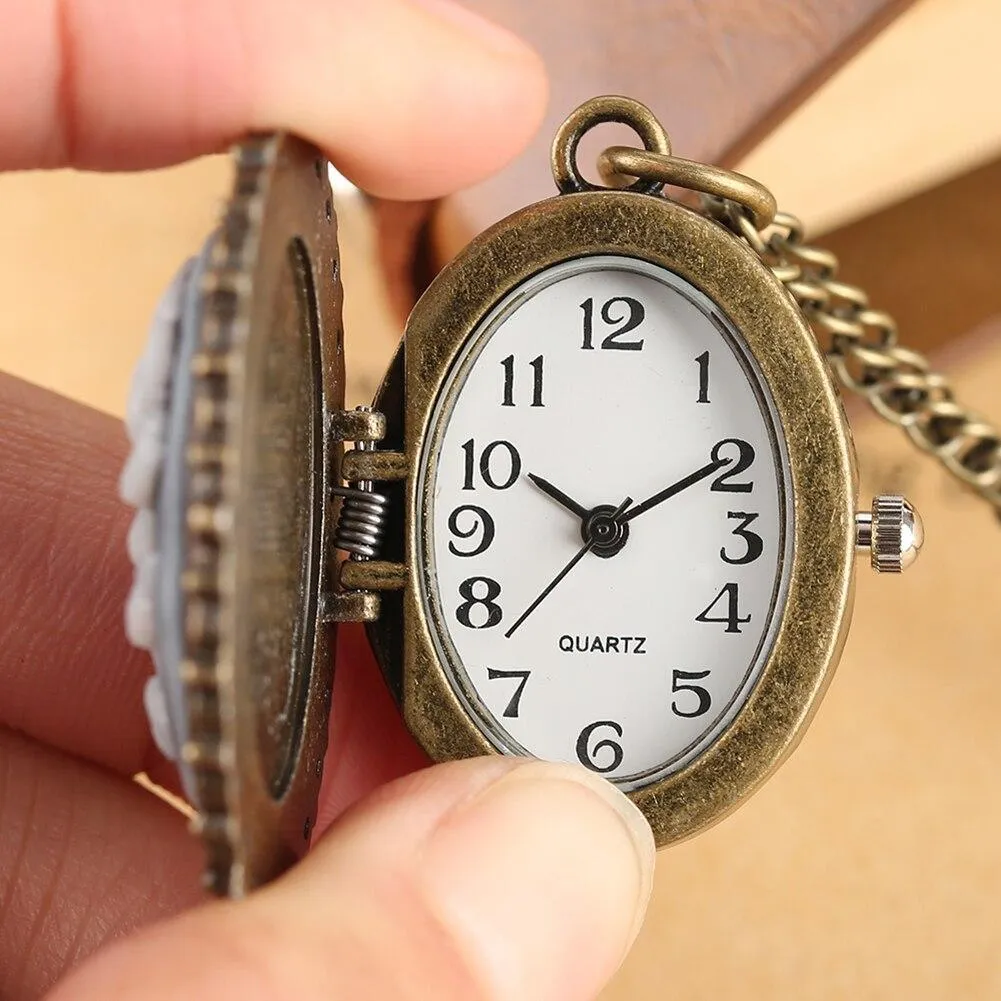 Quartz Pendant Watch - Greater Flamingoes