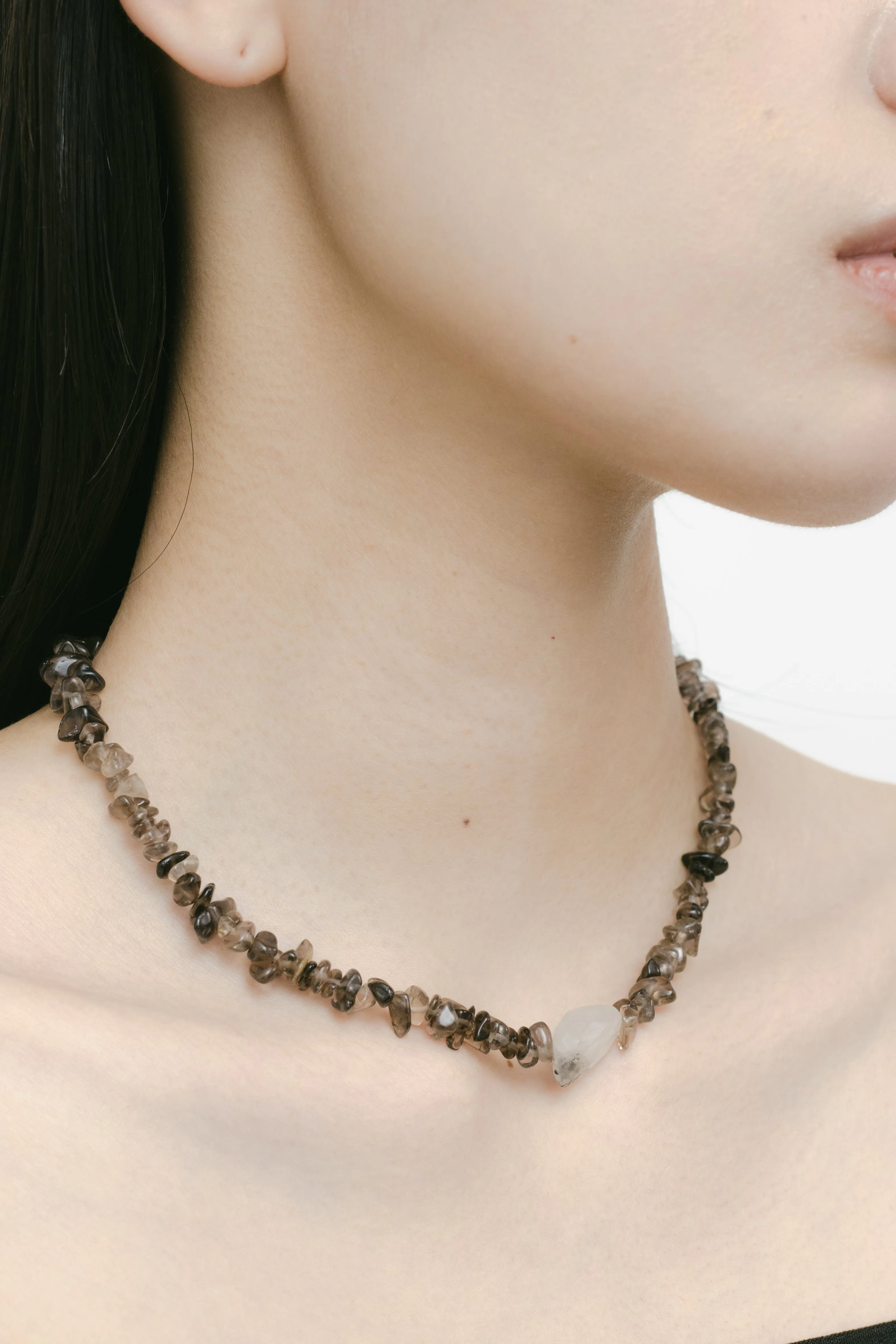"Ordinary" necklace  (Smoky Quartz)