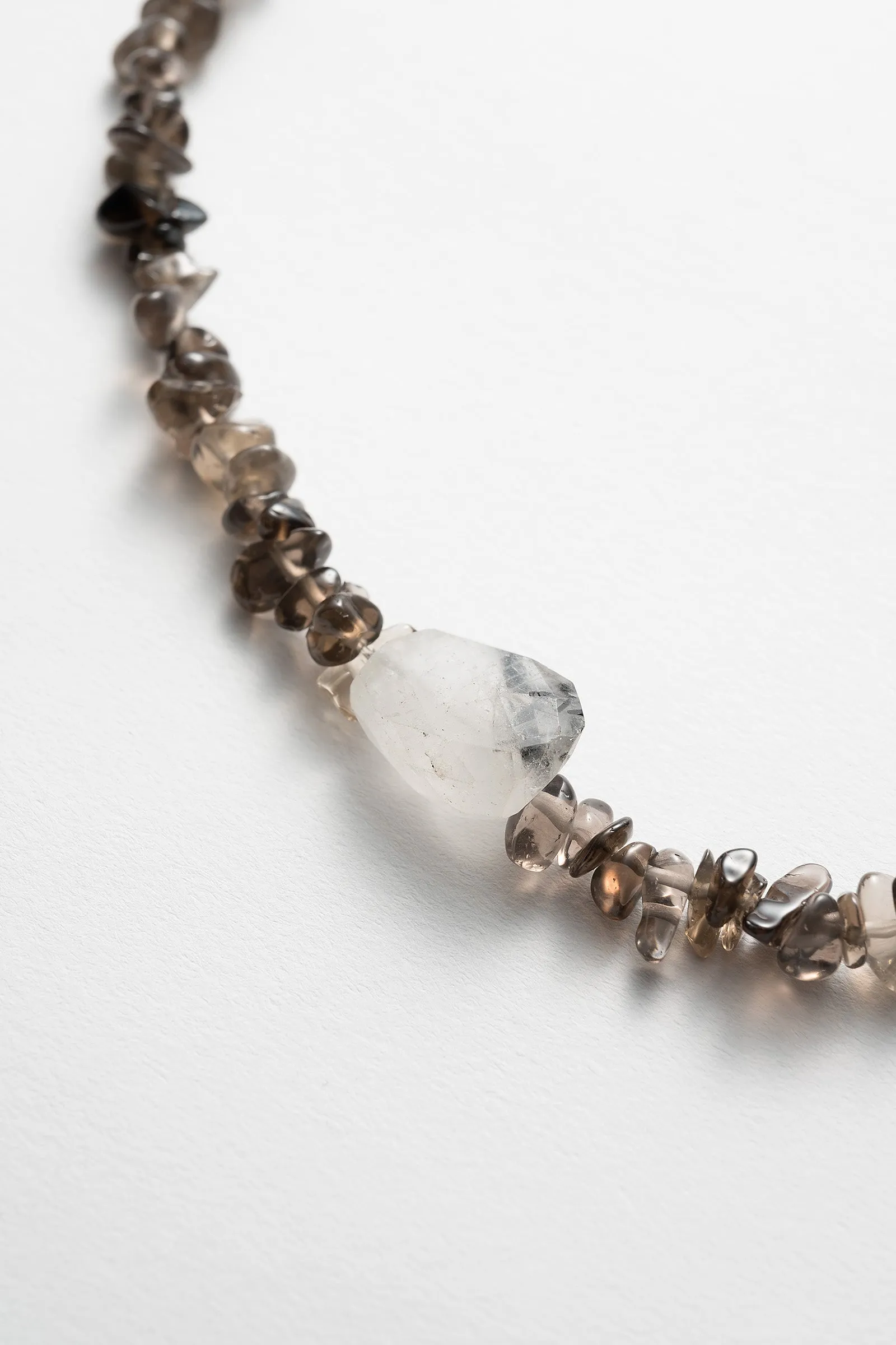 "Ordinary" necklace  (Smoky Quartz)