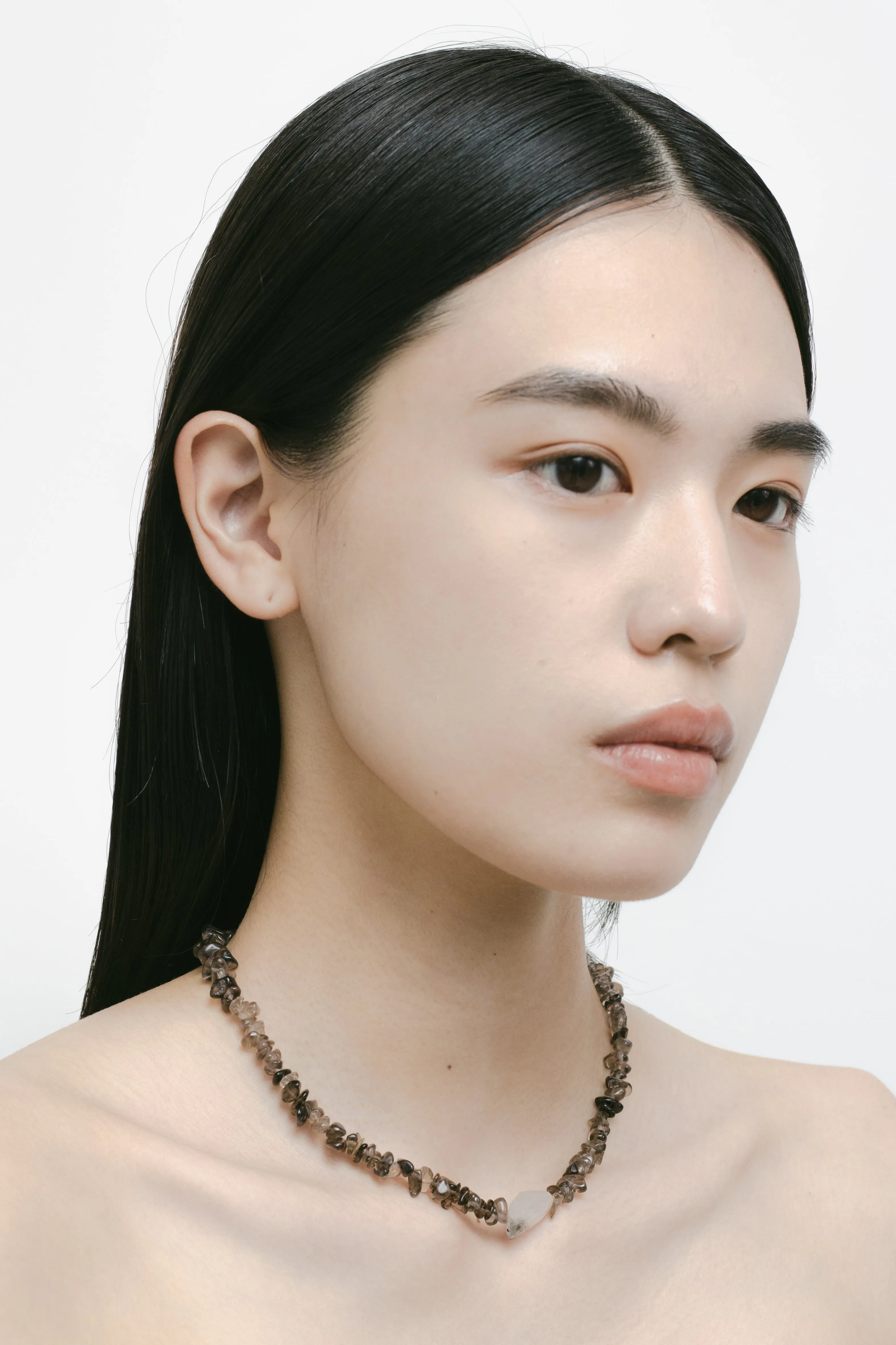 "Ordinary" necklace  (Smoky Quartz)