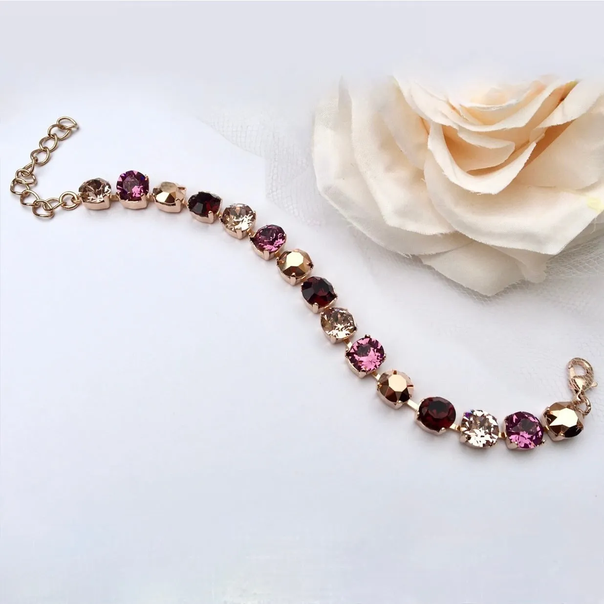 "Velma" - Swarovski Crystal Bridal Bracelet - More Colors