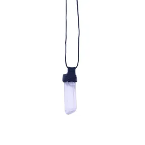 Raw Crystal Quartz Point Necklace For Him & For Her