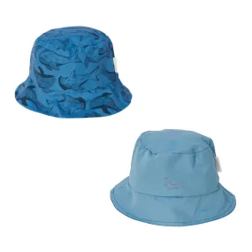 Reversible Sun Hat Honey Yellow / Sea Life
