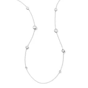 Rock Candy Clear Quartz Station Necklace