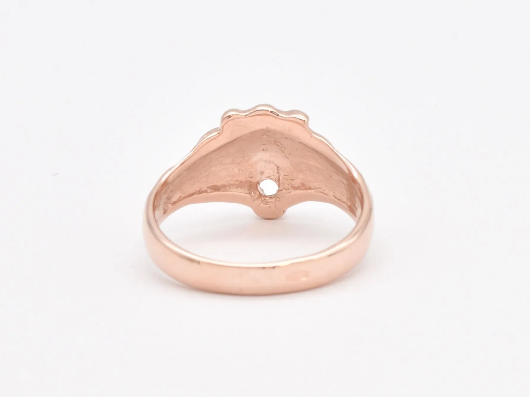 Rose Gold Lion Ring - Small Lion Ring - Pink Vintage Ring