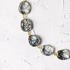 Rutilated Quartz Chain Necklace