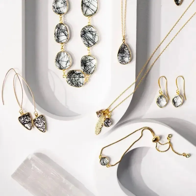 Rutilated Quartz Chain Necklace