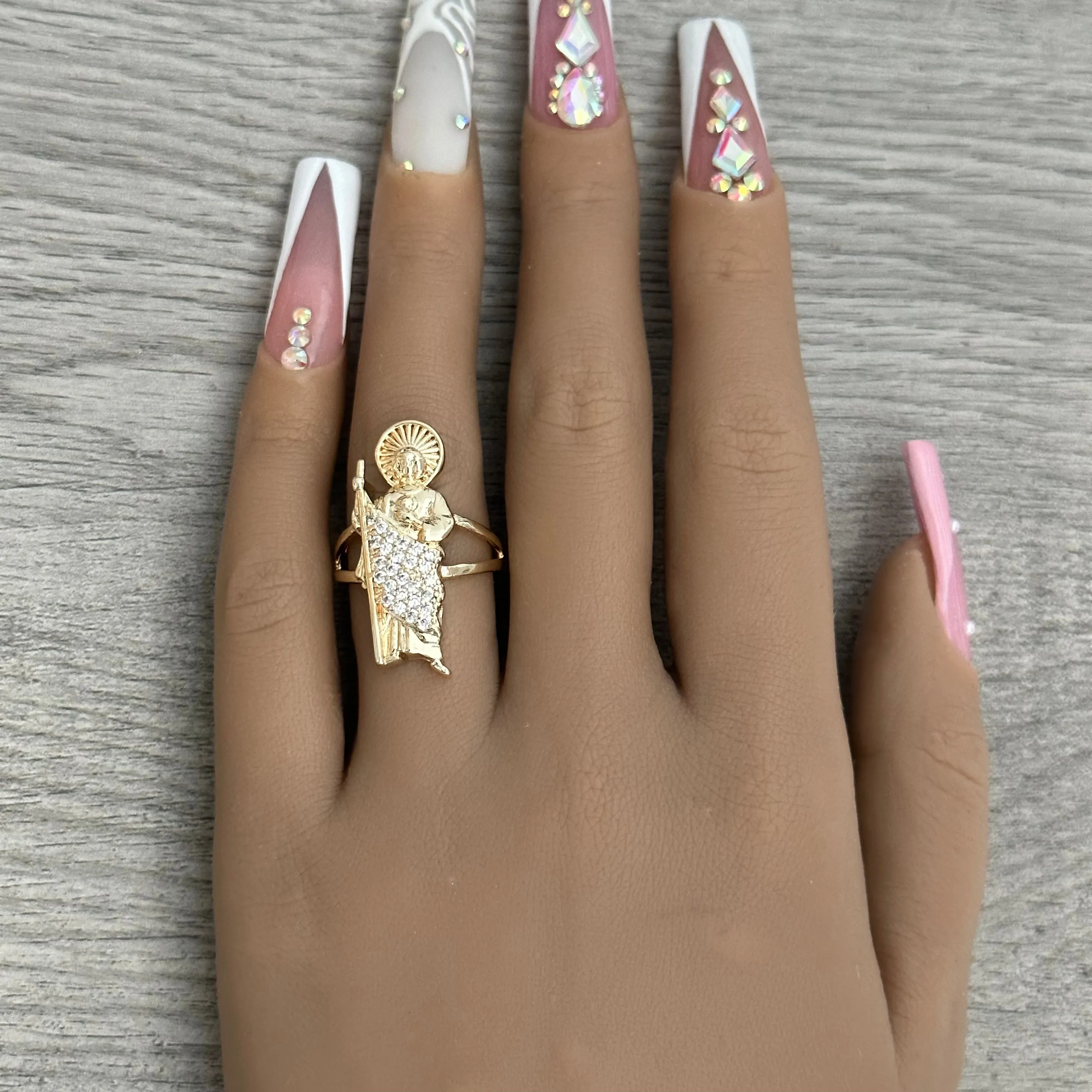 San Judas White Ring 013