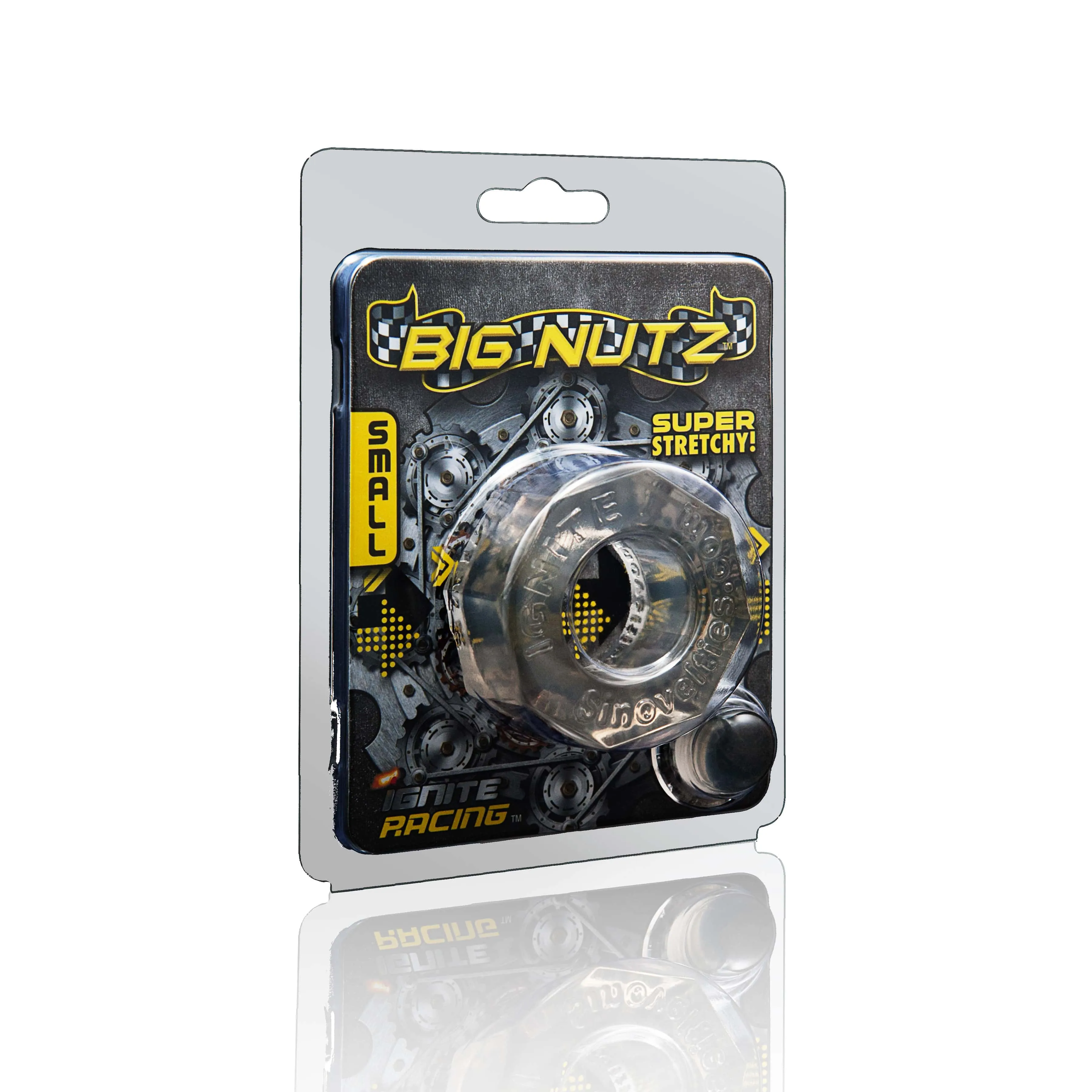 Si-95179 BIG NUTZ RING - SMOKE SMALL