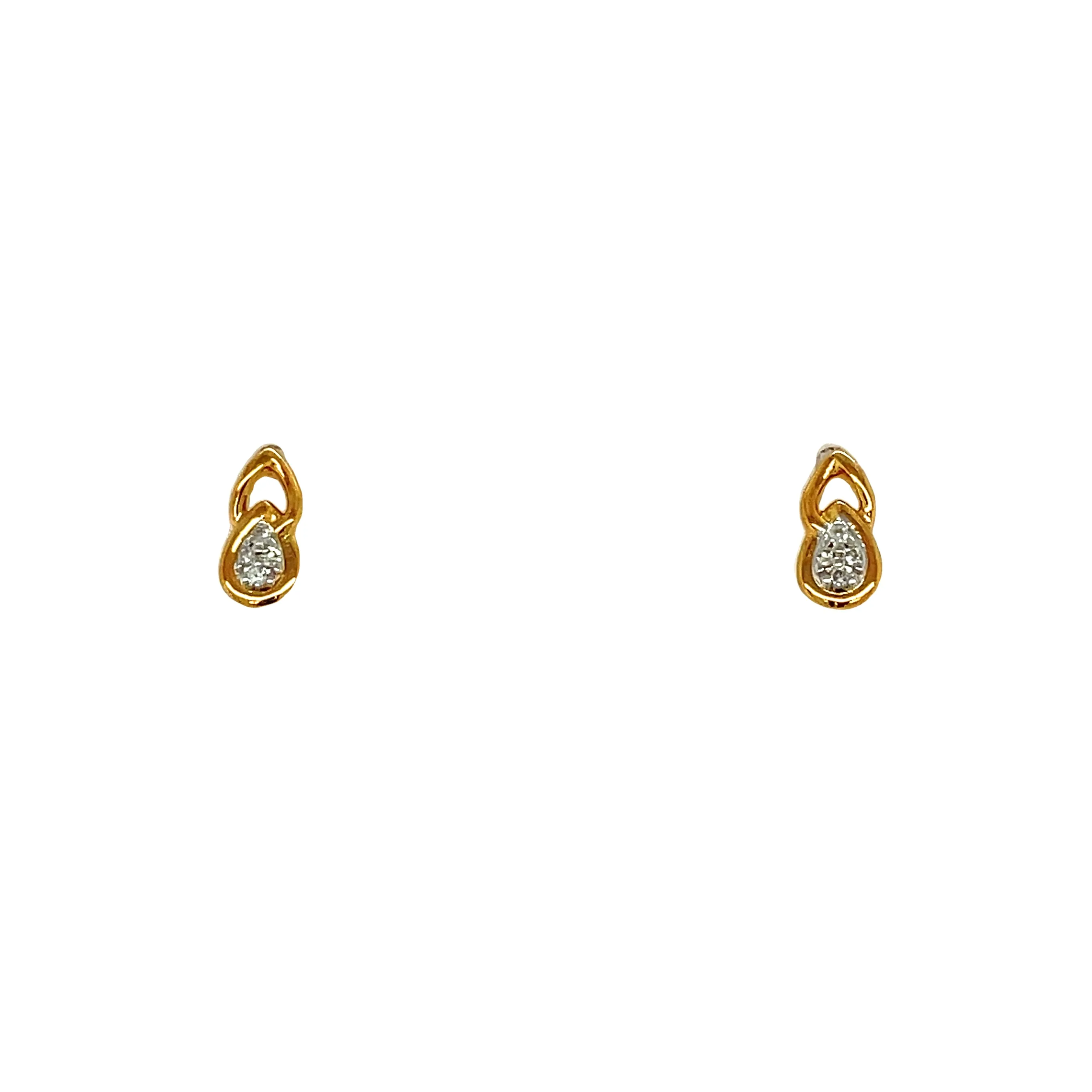 Silver and Diamond Earrings