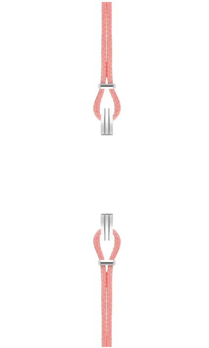 Silver Watch Strap Light Pink