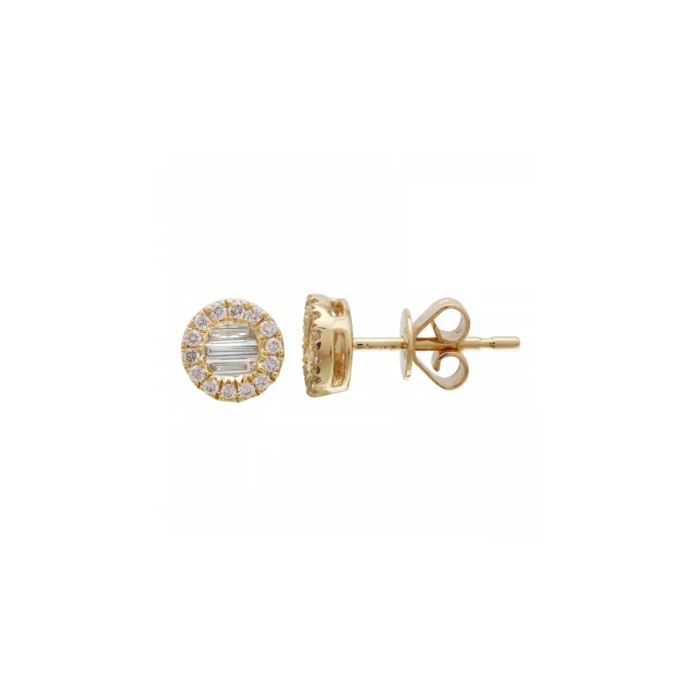 SLOANE BAGUETTE DIAMOND STUDS