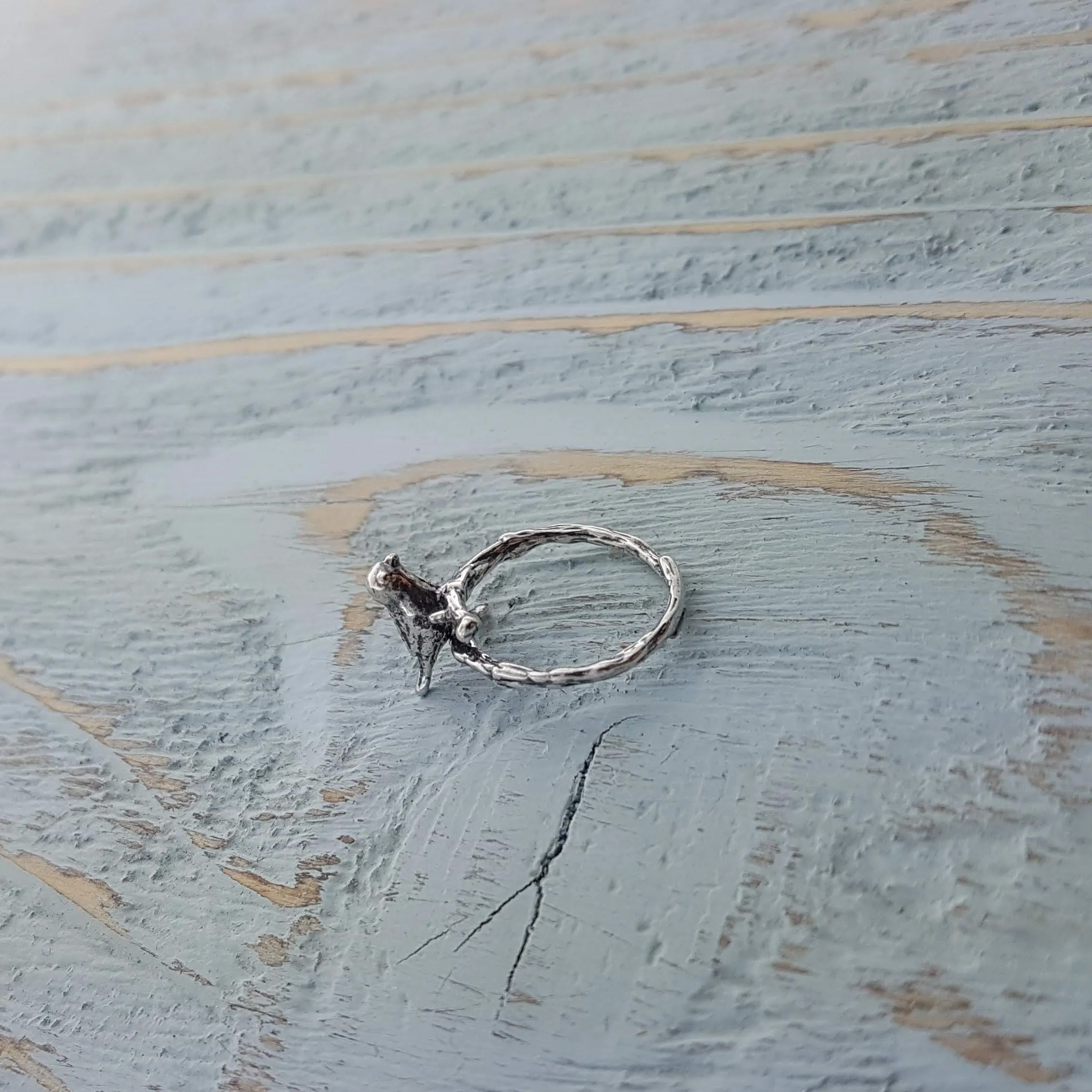 Sparrow and Twig Ring