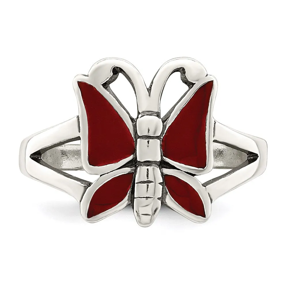 Sterling Silver 2MM Butterfly Toe Ring