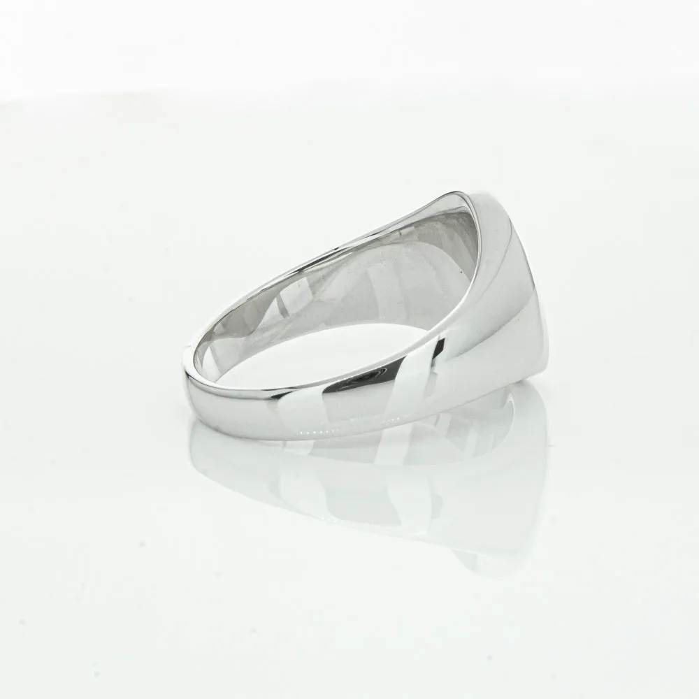 Sterling Silver Oval Signet Ring
