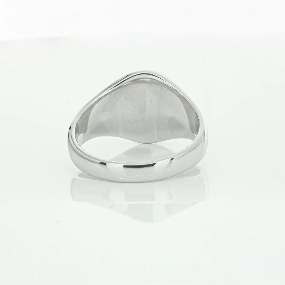 Sterling Silver Oval Signet Ring