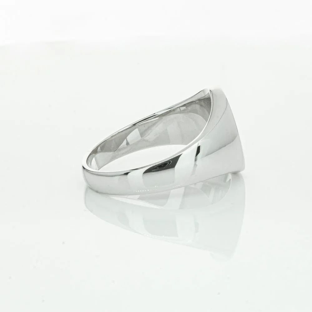 Sterling Silver Oval Signet Ring