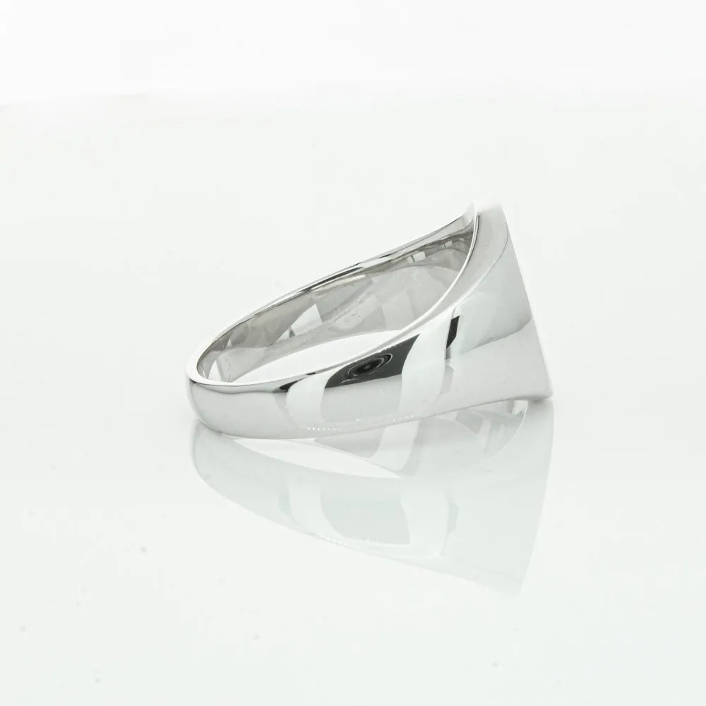 Sterling Silver Oval Signet Ring