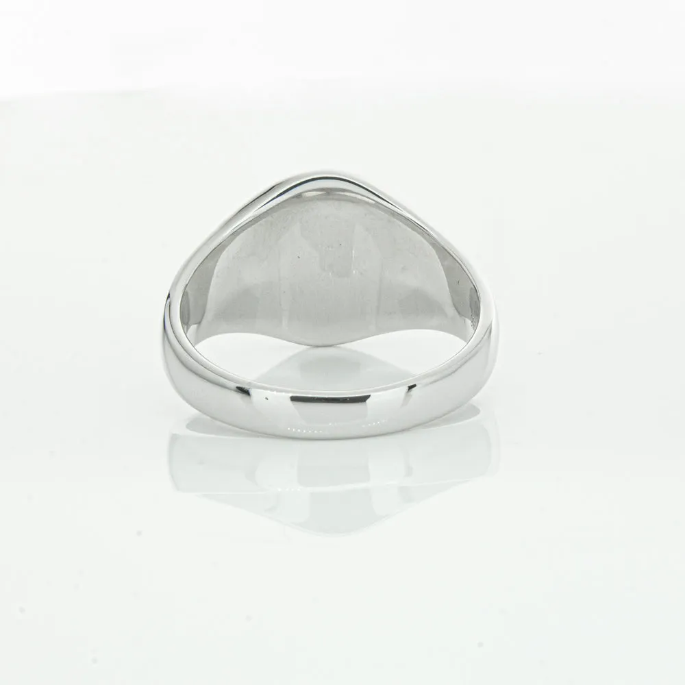 Sterling Silver Oval Signet Ring