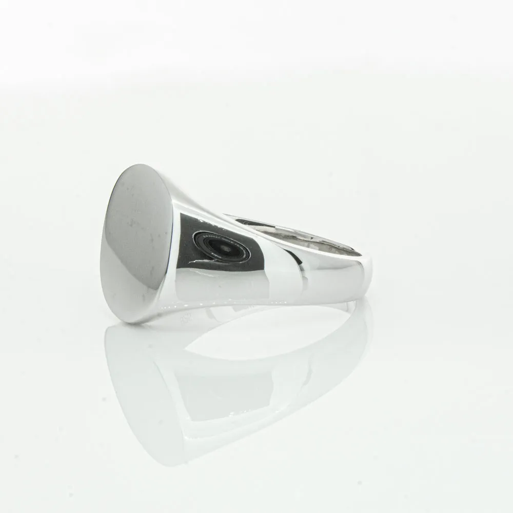 Sterling Silver Oval Signet Ring