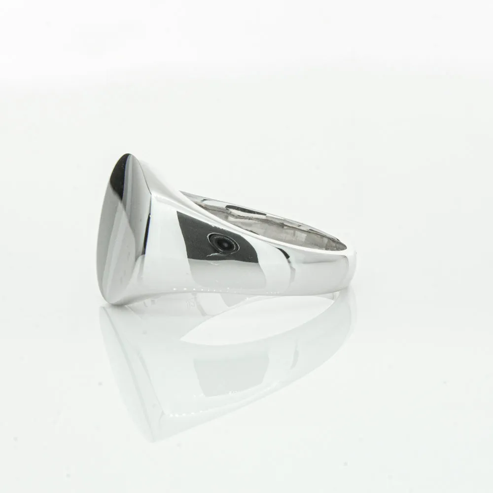 Sterling Silver Oval Signet Ring