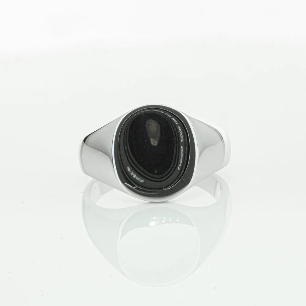 Sterling Silver Oval Signet Ring