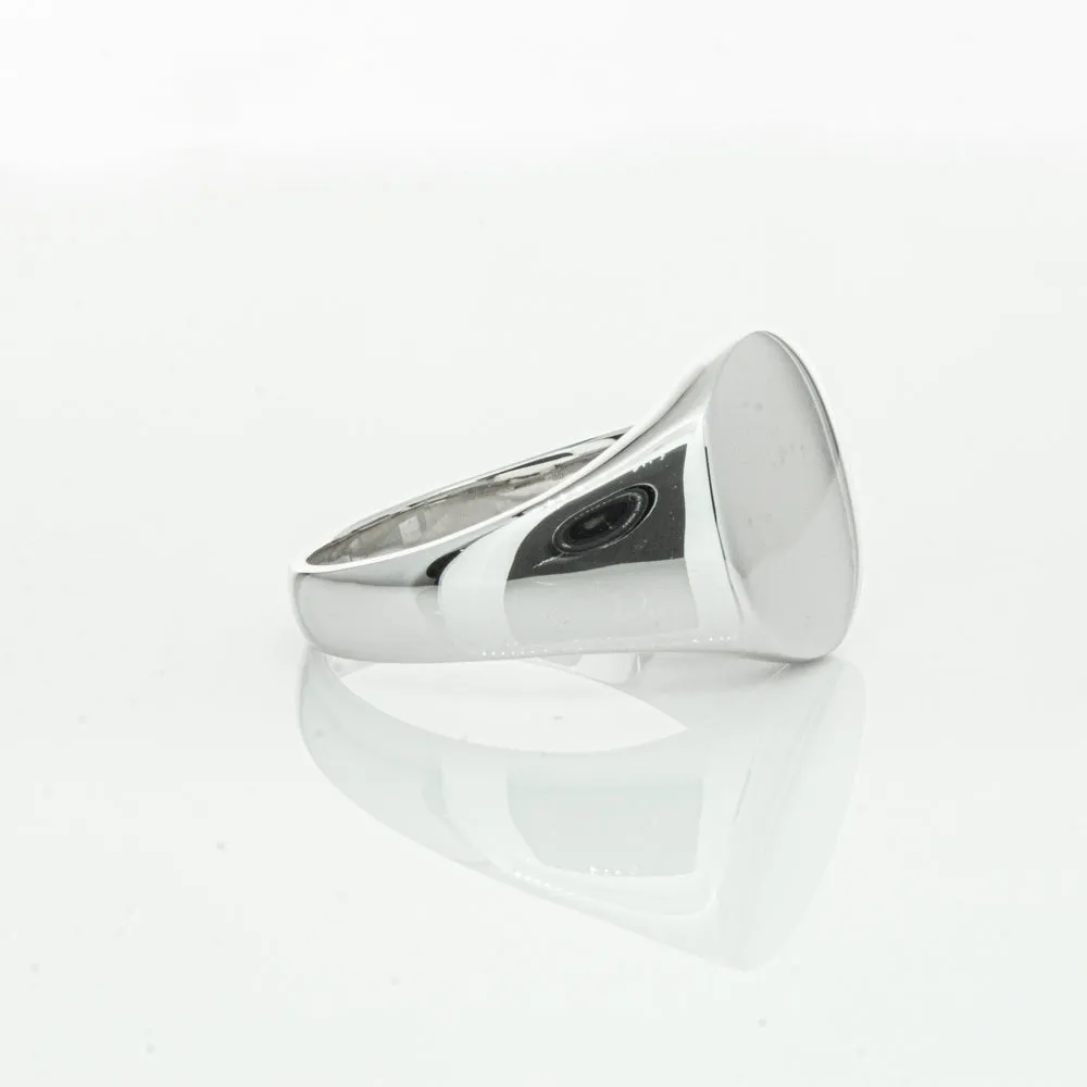 Sterling Silver Oval Signet Ring