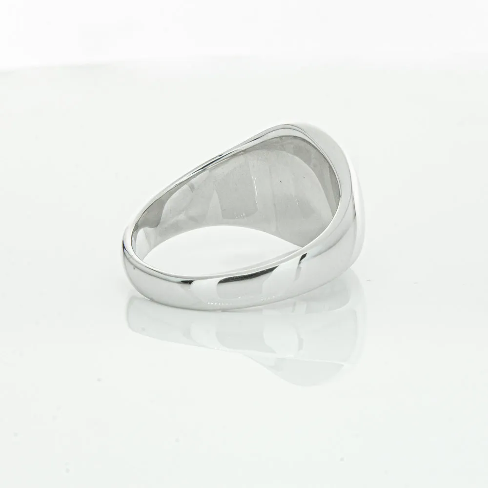 Sterling Silver Oval Signet Ring