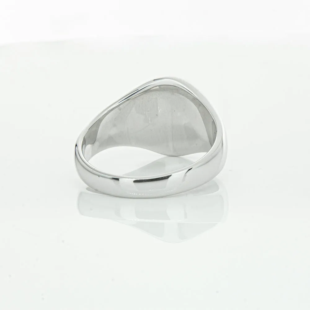 Sterling Silver Oval Signet Ring