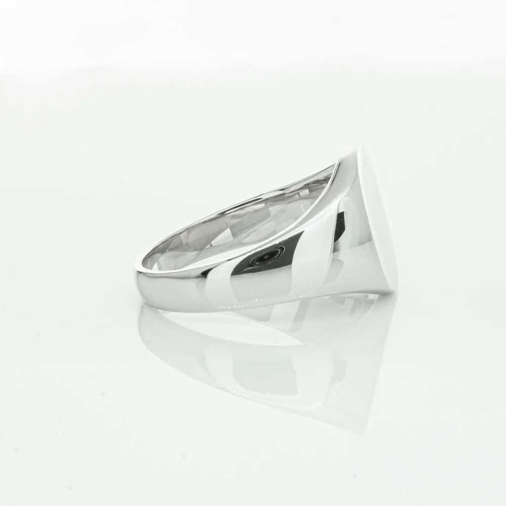 Sterling Silver Oval Signet Ring