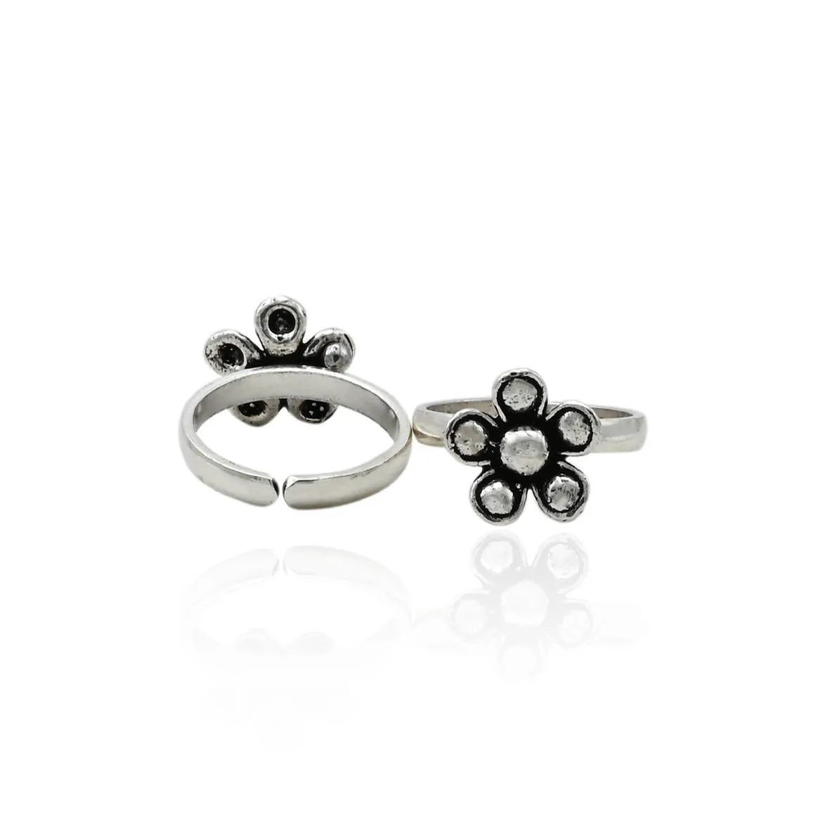 Sterling Silver "Grace of Lily" Toe Rings