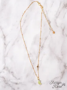 TALKING TO THE MOON IRIDESCENT DRUZY QUARTZ PENDANT GOLD NECKLACE