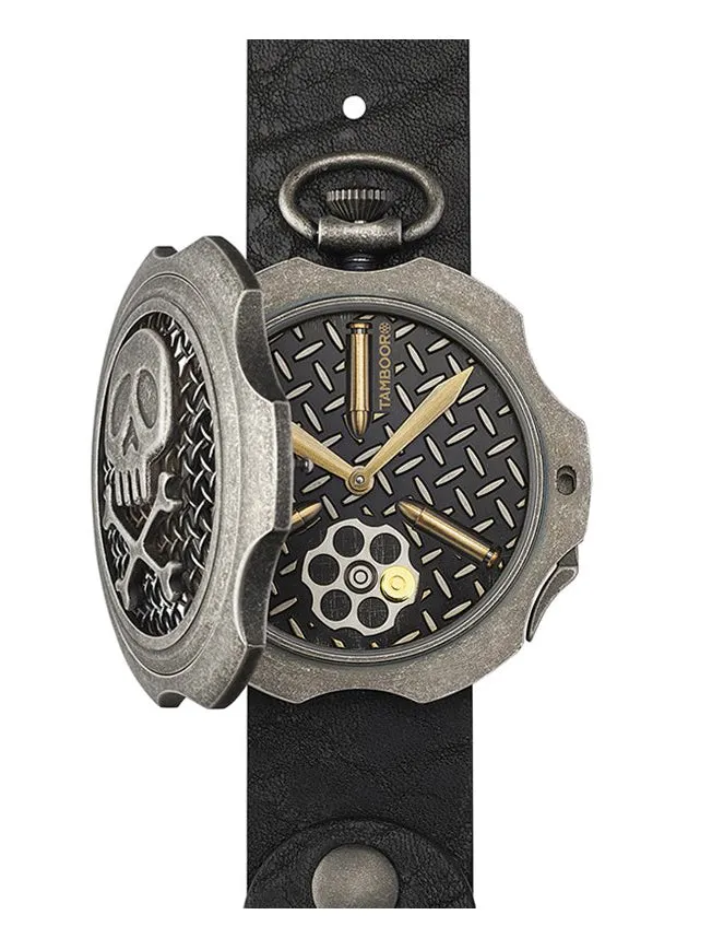 TAMBOORO Men’s watch - BULLET - DIRTY SILVER - TB-102-SL-SL-CP