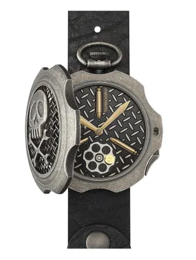 TAMBOORO Men’s watch - BULLET - DIRTY SILVER - TB-102-SL-SL-CP