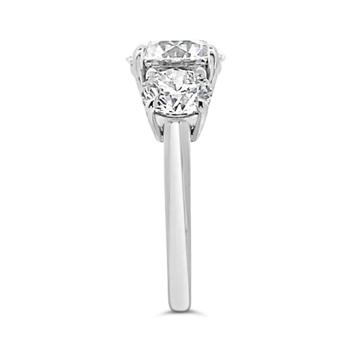 Three Stone Round Diamond Ring