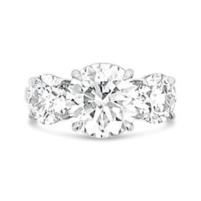 Three Stone Round Diamond Ring