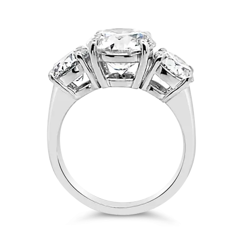 Three Stone Round Diamond Ring