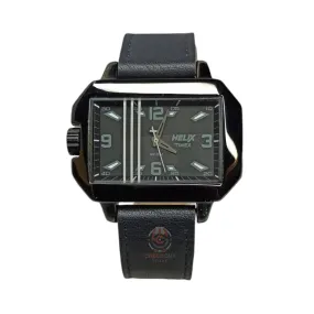 Timex Helix – Original – Pre-Owned  – Black Square Dial - Leather Strap – Unisex Watch